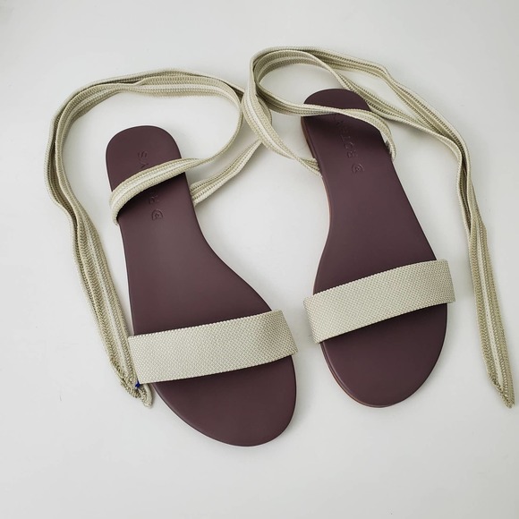 Rothy's Shoes Rothys The Wrap Gladiator Sandals In Sandcastle Color